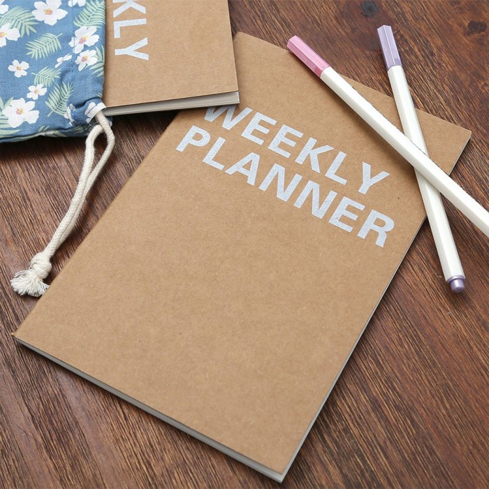 

[RESTOCK] Kraft Weekly Planner [CREATIV]