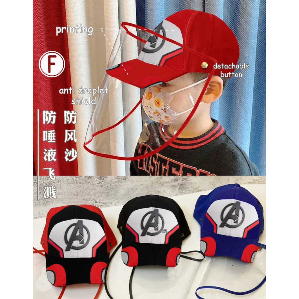 Topi + Face Shield Capten