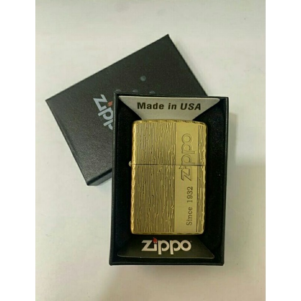 Korek Api zippo Strap Gold Since 1932 Grade Ori