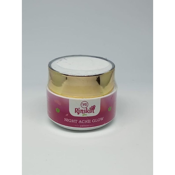 Night Acne Glow (Cream Malam) Nr Glow Skincare Pemutih Wajah Khusus Wajah Berminyak & Berjerawat