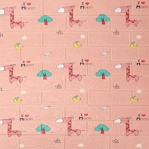 Wallapaper 3D FOAM / Motif Anak tebal 3MM / Wall Foam Dinding-ZT0424 JERAPAH