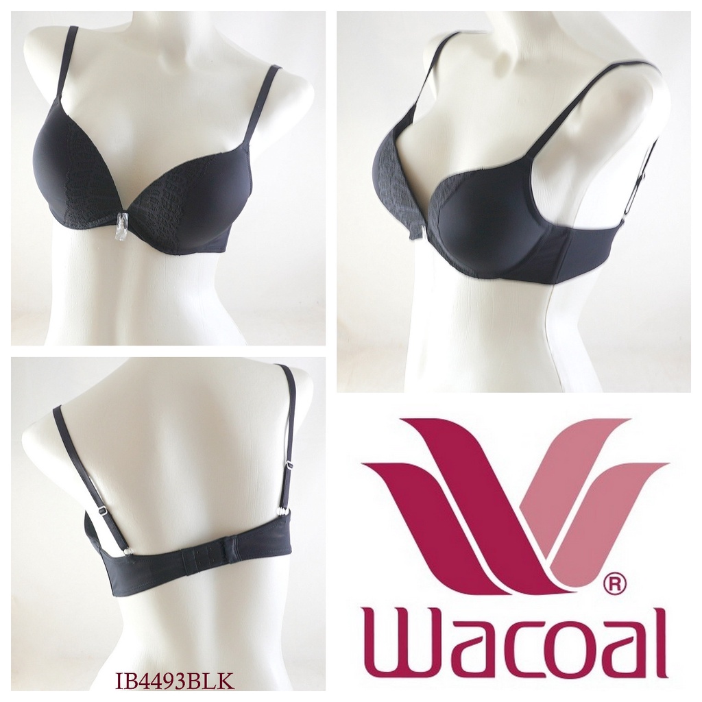 Bra Wanita Kawat Busa Tebal/Push Up Bra Full Cup Band WACOAL Mix Renda Premium Sexy IB4493