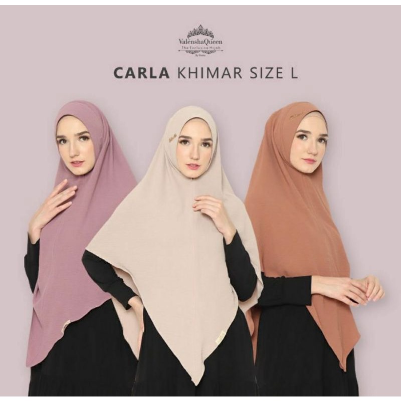 Khimar Carla size L Original Valenshaqueen Hijab / Khimar Crinckle Ori Valenshaqueen Terlaris