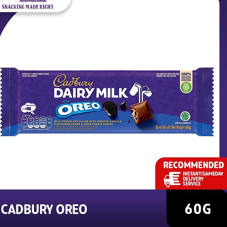 

Bayar Di Tempat 89KPM Cadbury Dairy Milk Chocolate Oreo Regular 60g Untuk Camilan 80 Harga Termurah