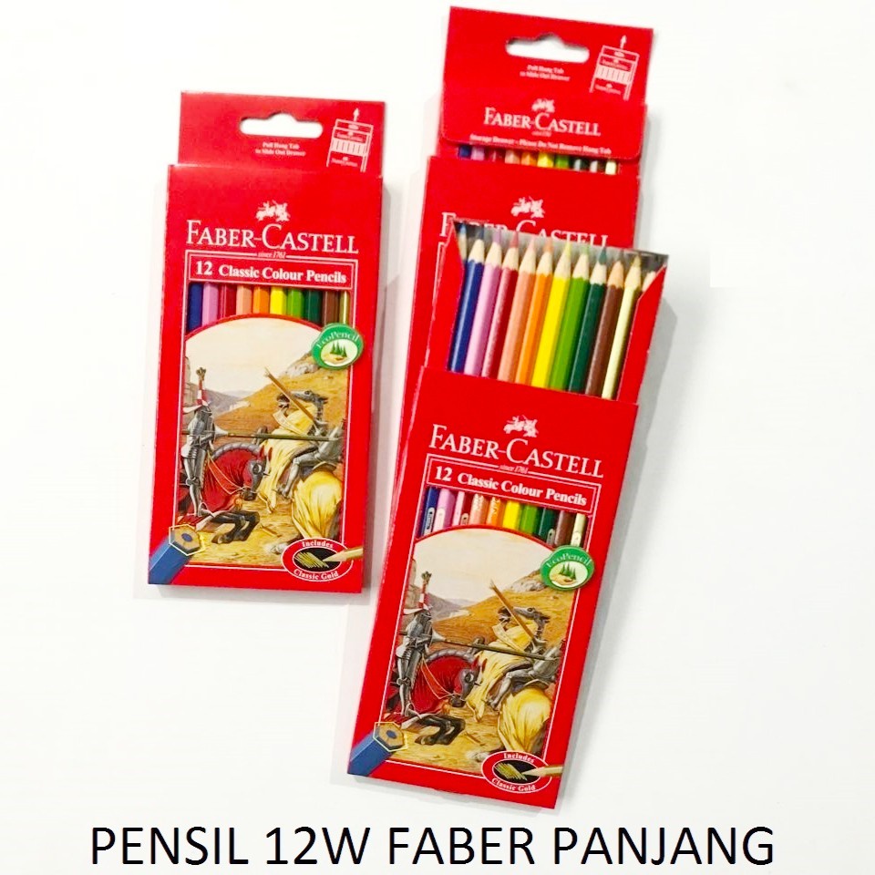 Pensil Warna / Pensil Gambar Faber Castell 12 Warna