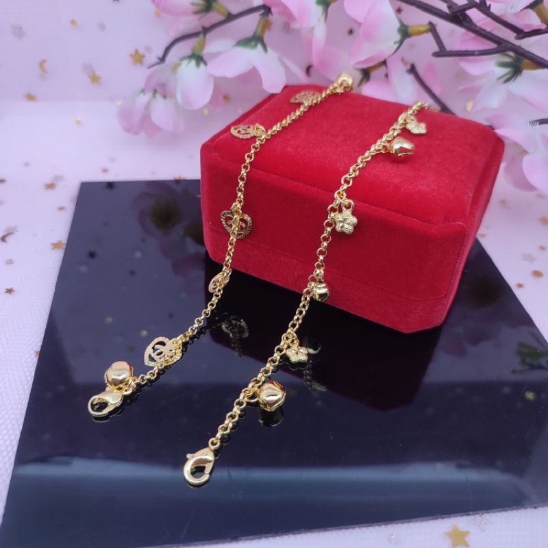 Gelang tangan Krincing terbaru xuping lapis emas