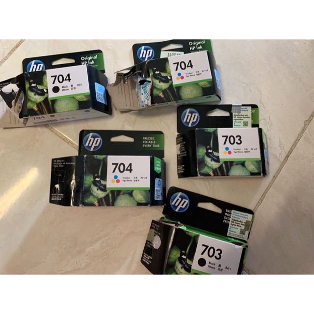 Cartridge HP 704 BEKAS ORIGINAL 1 set