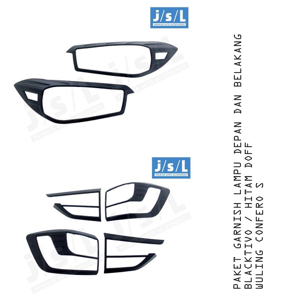 Wuling Confero S Aksesoris JSL Paket Cover Headlamp Stoplamp Lampu Depan Belakang