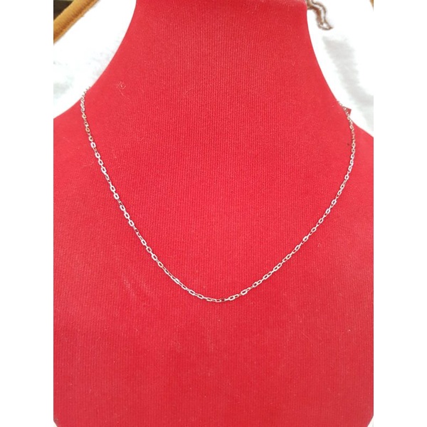 kl390j426j kalung model vensi emas putih asli berat 1 850 pj 44 1cm kadar 75  17k tok 750