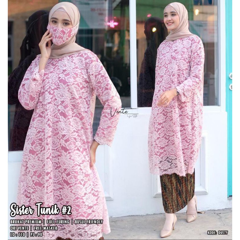 Kebaya Tunik brokat jumbo