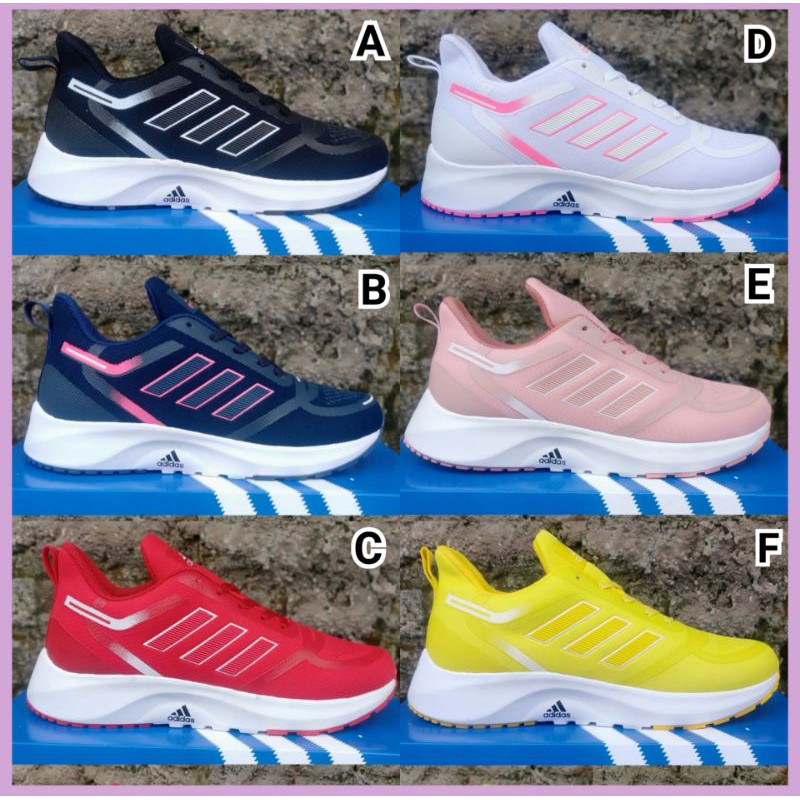 SEPATU OLAHRAGA WANITA PRIA ADIDAS / SNEAKERS ADIDAS RUNNING JOGING SENAM LARI AEROBIK ZUMBA / SEPATU SEKOLAH KULIAH MEJENG SPORTY