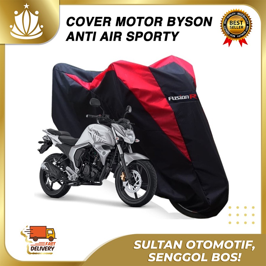 Sarung Motor Warna YAMAHA BYSON Waterproof / Penutup Motor Warna BISON / Cover Motor Merek FUSION R