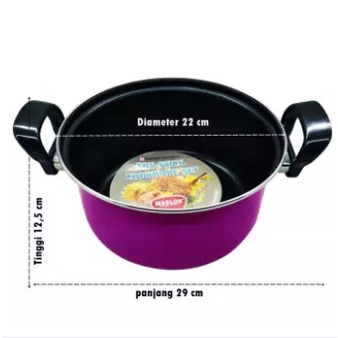 Panci Dutch Oven Maspion anti Lengket 20 cm Serbaguna