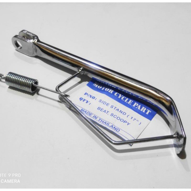 Standar Cagak Samping Crome Ring 17 +Per Standar 1 satu Honda Yamaha Honda Beat Scoopy Vario new Mio Fino Xeon GT-1