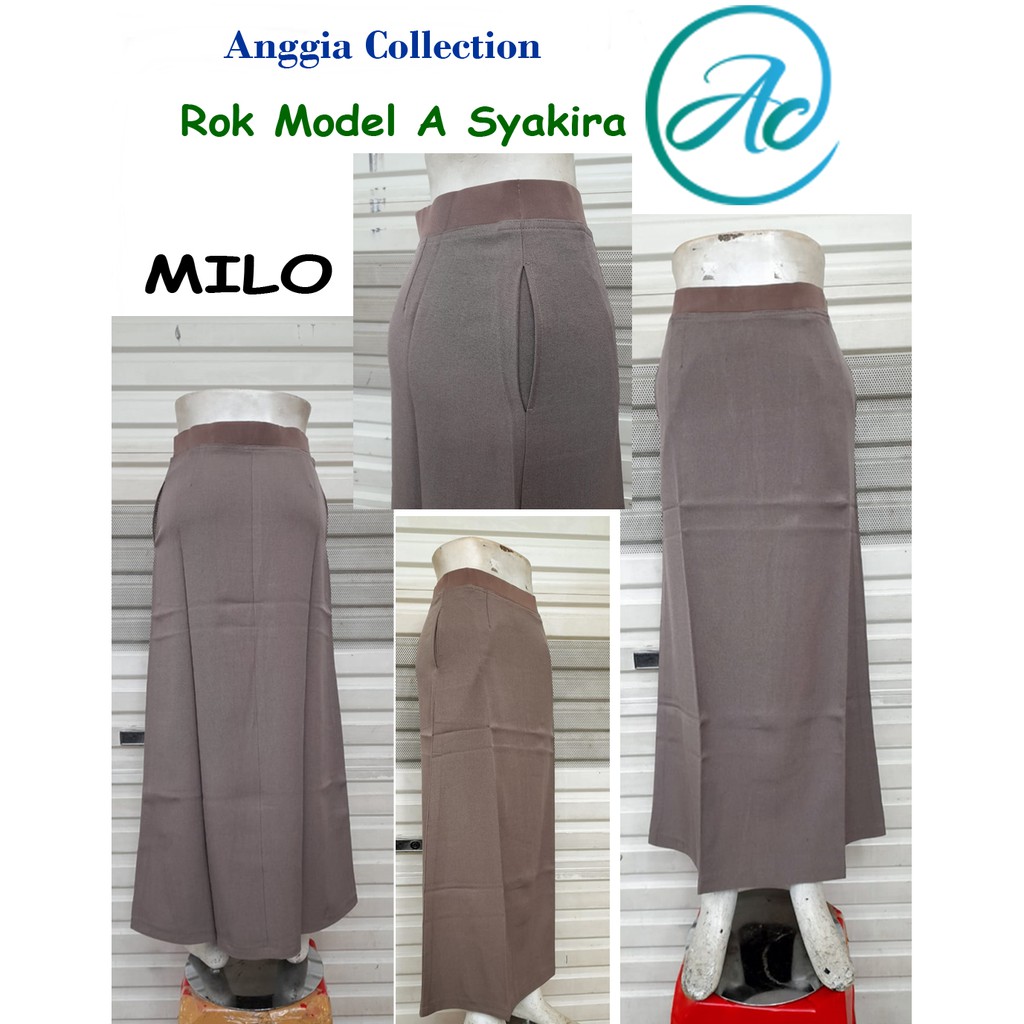 Rok Kerja Model A Full Karet-Rok Wanita-Rok Kantor-Rok Kerja-Rok Kuliah-Rok A 2021