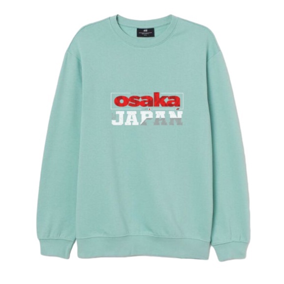 Osaka Crewneck Sweater Pria Fleece Size M - XXL