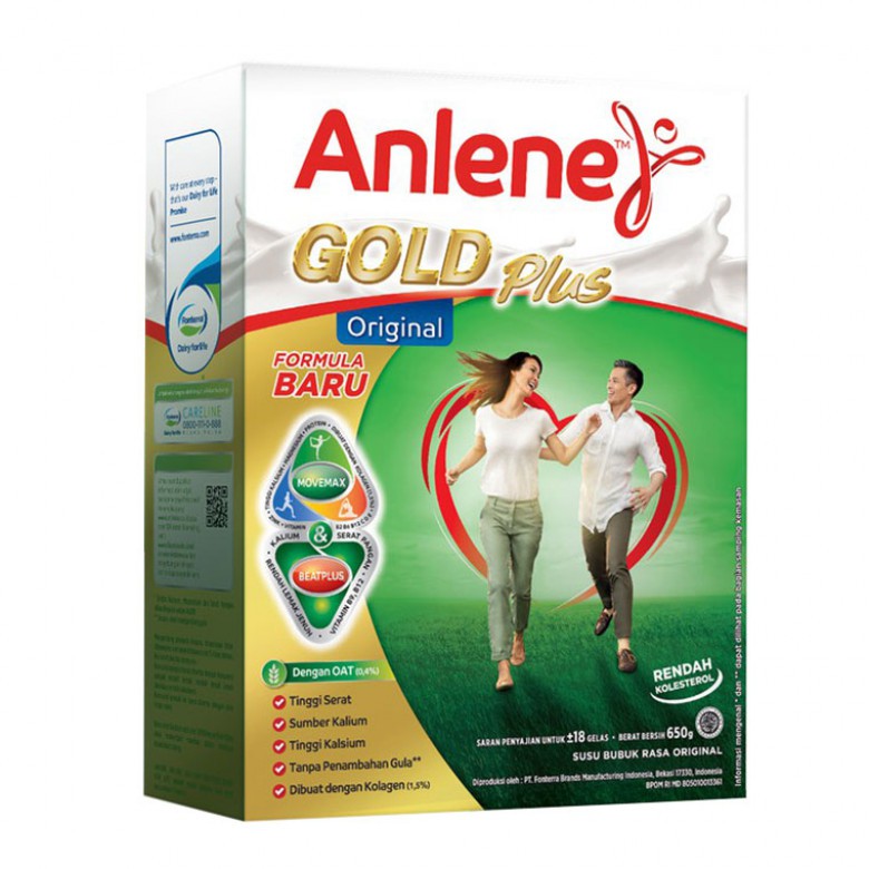 

Anlene Gold 650gr Coklat / Vanila / Plain