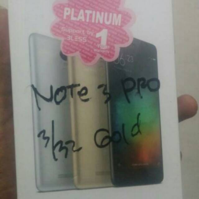 Xiaomi note 3 pro 3/32 gold