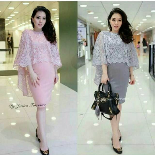 Akasha  DRESS SCUBA+BROKAT PREMIUM DS-0239