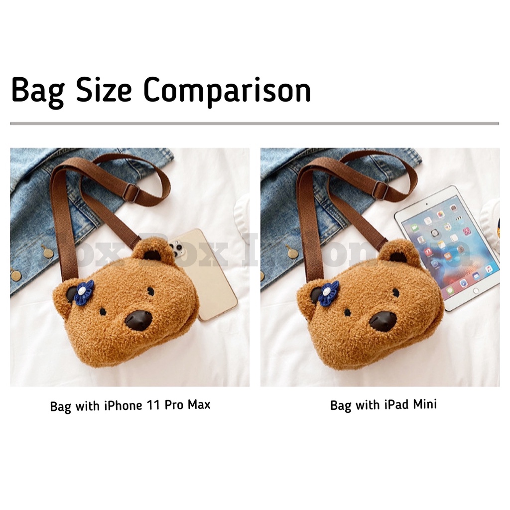 [TERMURAH] Tas Ransel Unicorn / Tas Selempang Beruang Teddy Bear Korea - Sling Bag Backpack Impor Anak dan Wanita Dewasa - Tas Boneka Bulu Premium - Fox Box Indonesia