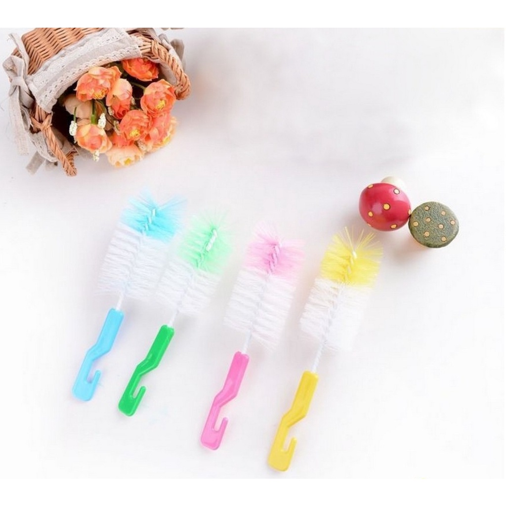 SIKAT BOTOL SUSU BAYI 2 IN 1 / BABY BOTTLE AND NIPPLE BRUSH (IP)