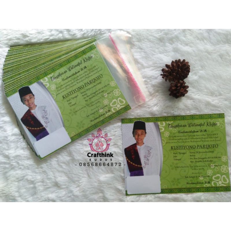 Undangan custom, Undangan khitan, Undangan Murah, Undangan kekinian