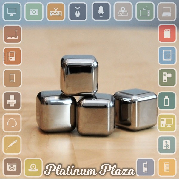 Reusable Stainless Steel Ice Cube 6Pcs / Es Batu Stainless`60YYM8-