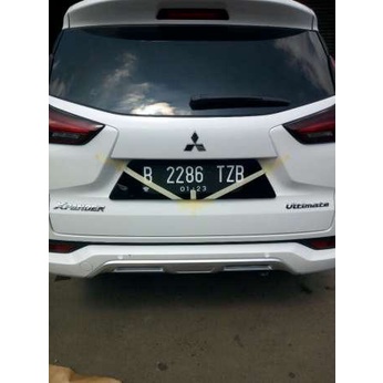 Rumah Tatakan Plat nomor akrilik cembung mobil tanpa lampu