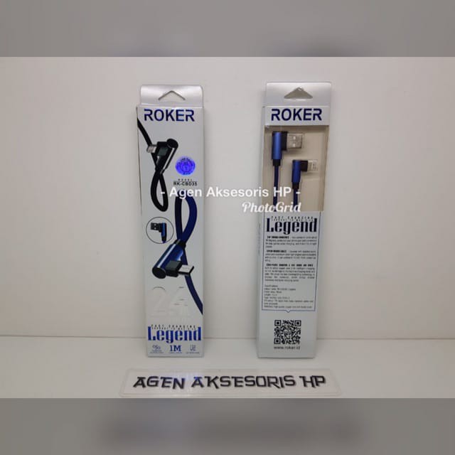 Kabel Data Gamer iPhone 6 ROKER LEGEND 2.4A FAST CHARGING Kabel Charger Lightning Kabel Casan iPad M