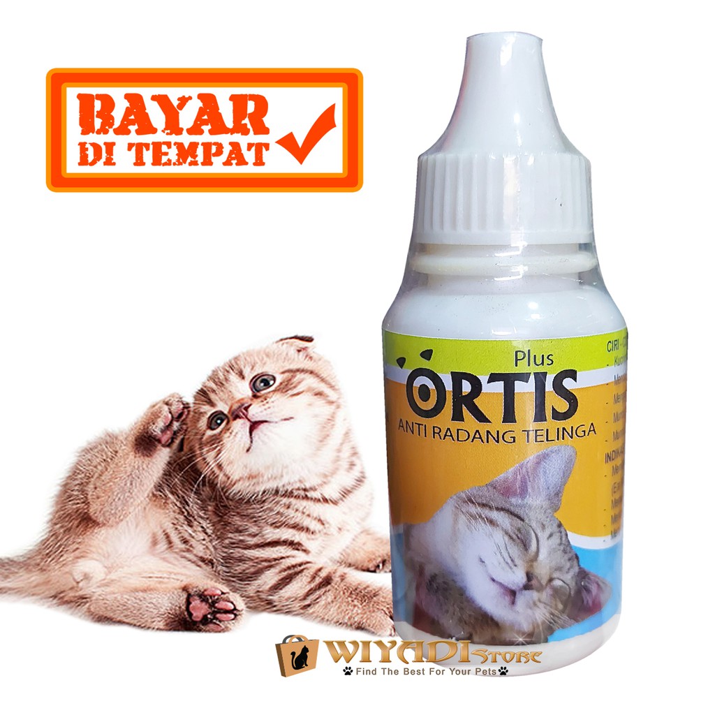 ORTIS DROP 30ml- Obat Radang Telinga Kucing Bengkak Bau Luka Gatal Tetes Kuping