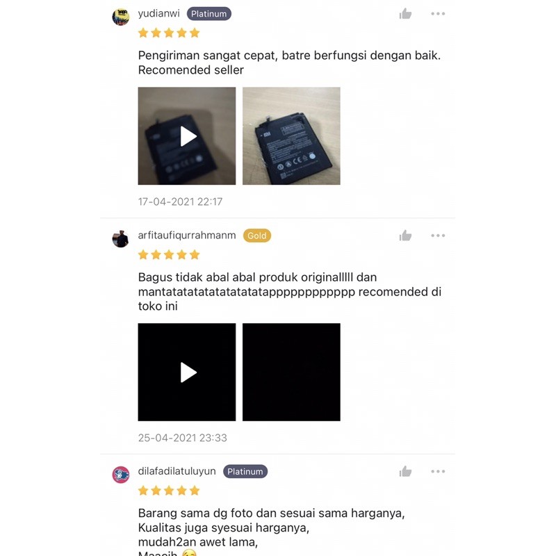 Baterai Original 100% Redmi Note 5a Prime Mi 5x Mi A1 Redmi S2 BN31 Batre Batrai Battery Red Mi BN 31 ORI HP