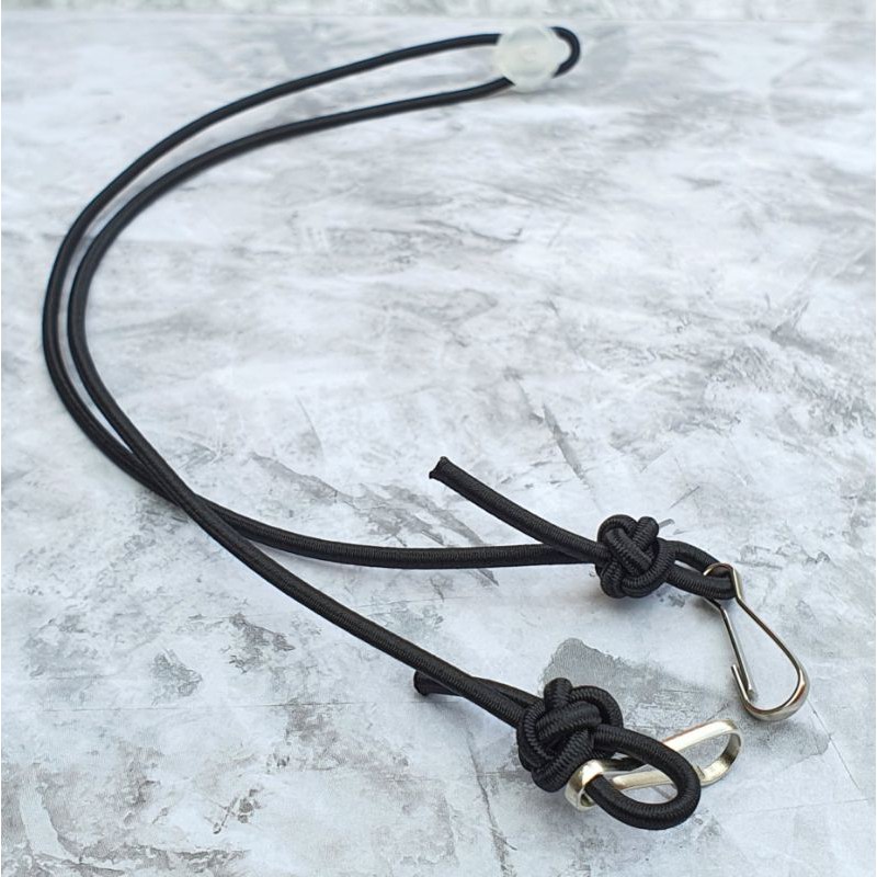 Hitam, Tali masker / Tali masker hijab / Kalung masker / Masker Korea / Konektor masker, Arua