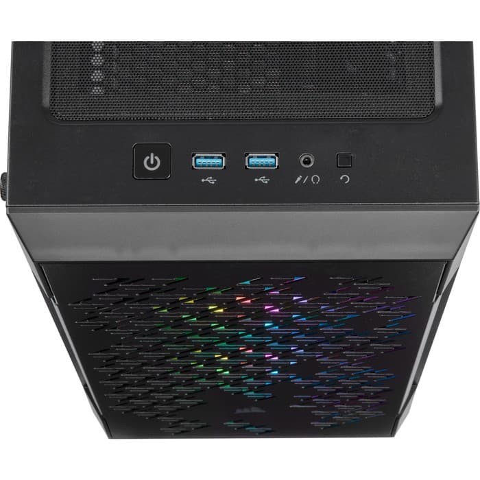 [tanpa palet kayu] Corsair iCUE 220T RGB Black Airflow Tempered Glass Mid-Tower Case | Casing PC | Casing komputer