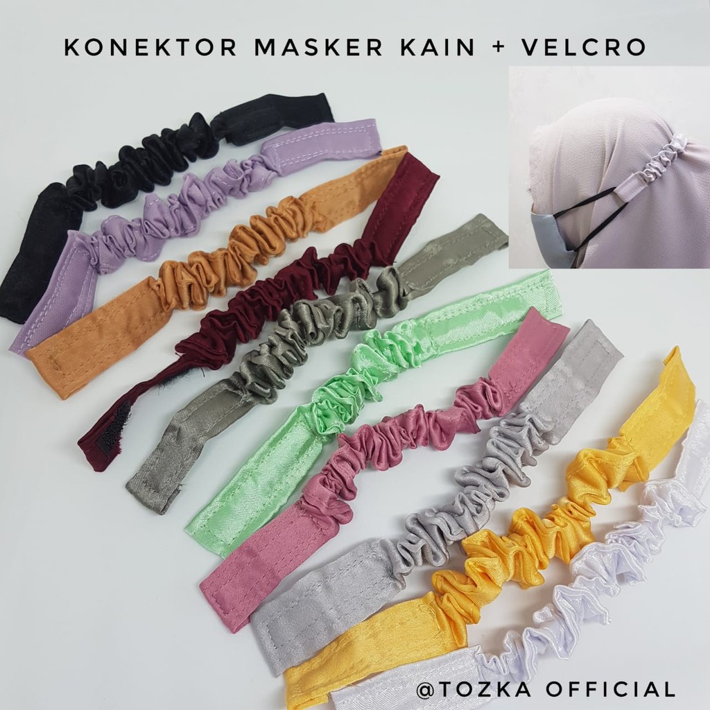 Konektor masker headloop I Tali masker kain premium