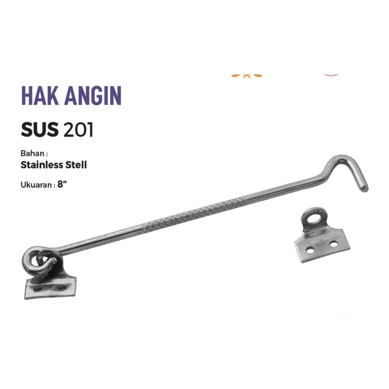 Hak angin jendela stainless stell | Kait jendela