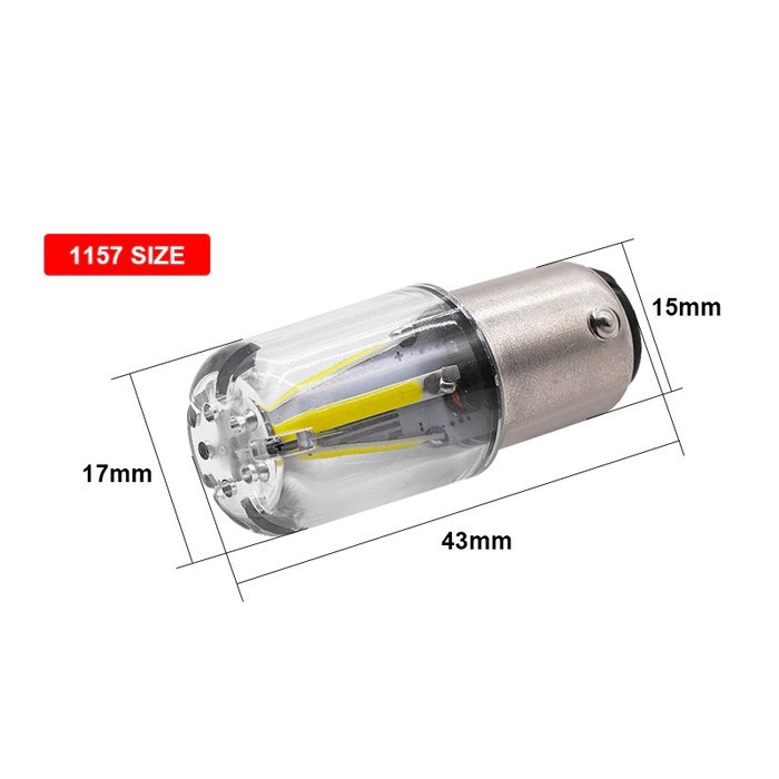 Lampu Rem Mobil LED COB P21W 1157 BAY15D - ES01