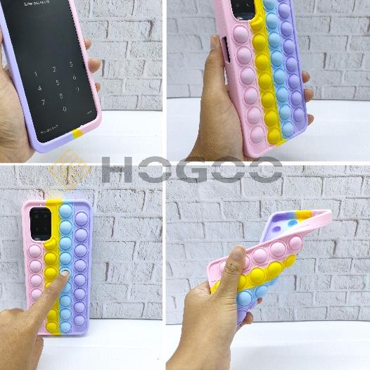 ☑ HOGOO CASE POP IT SILICONE REALME FOR C20 C21 C21Y C25 C25S NARZO 30A - CASE PENGHILANG STRESS PUS
