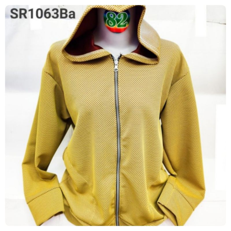 Jaket hangat wanita bahan kain tebal