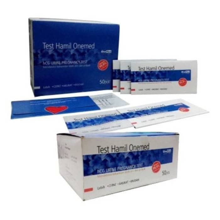 ONEMED HCG TESTPACK ALAT CEK KEHAMILAN CELUP 1BOX ISI 50