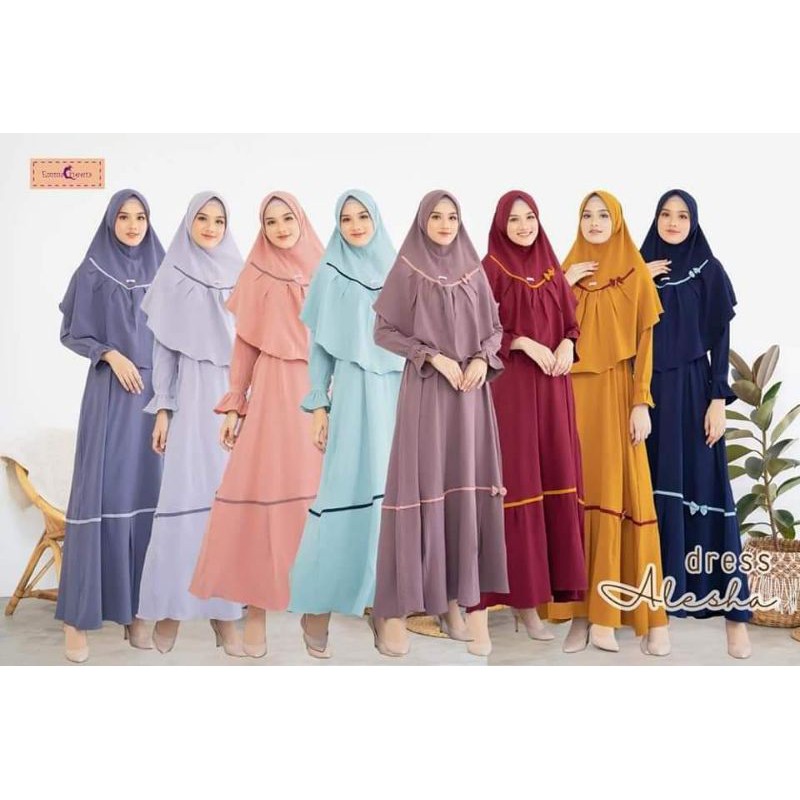 Emmaqueen Gamis Terbaru Alesha Dress Emmaqueen