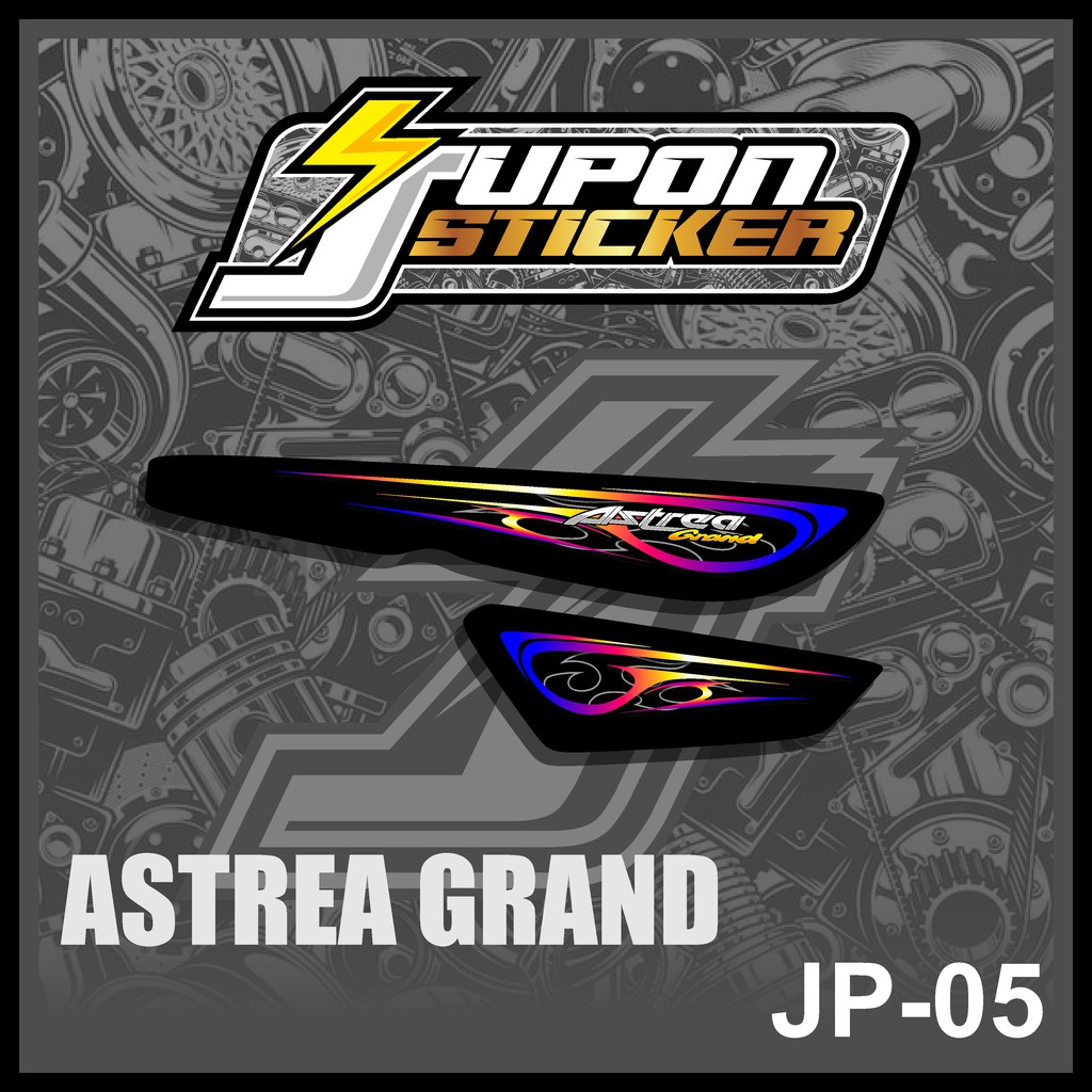 Sticker Striping Sticker Lis Variasi Sepeda Motor Astrea Grand Desain JP-05