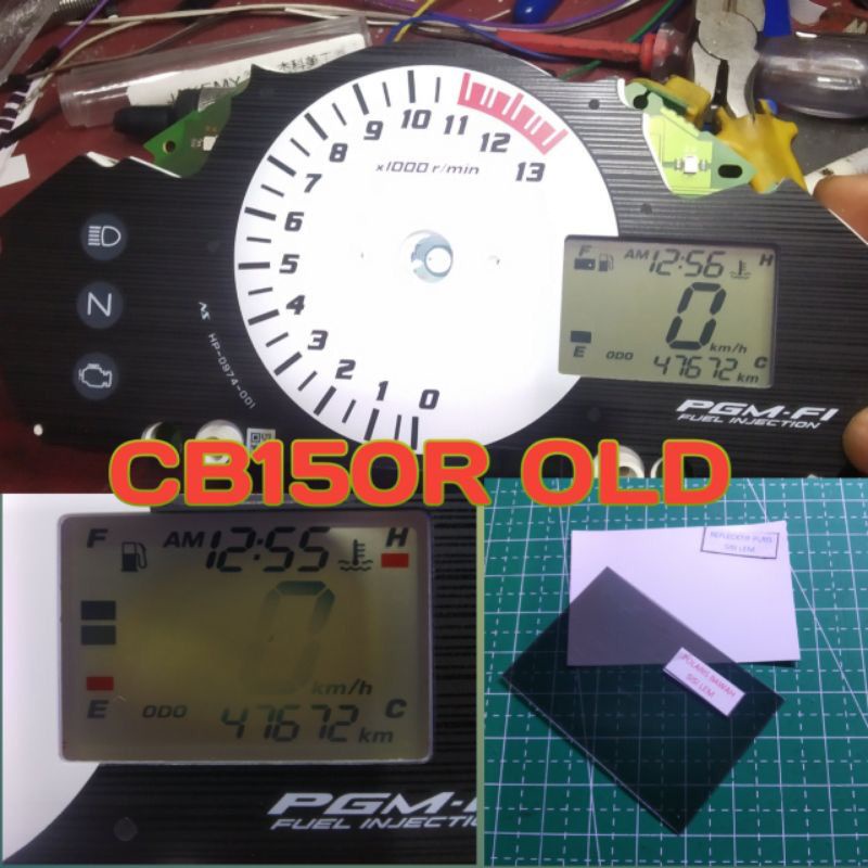 Polaris Polarizer LCD Speedometer Honda CB 150R OLD LAMA Original SOLUSI SUNBURN