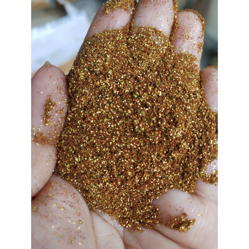 SERBUK GLITTER DEEP GOLD HOLOGRAM