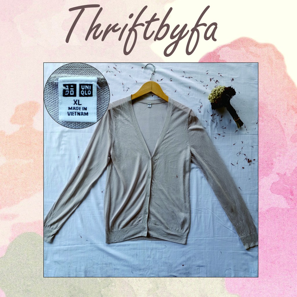 UNIQLO Cardigan Rajut Wanita trift trifting