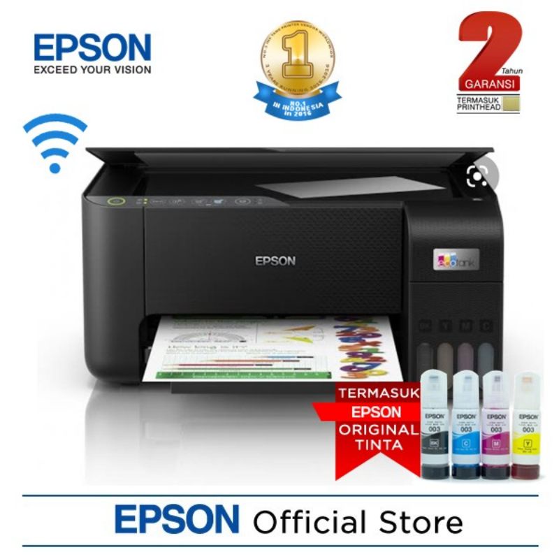 Jual Epson Ecotank L3250 A4 All In One Ink Tank Printer Wireless Multifungsi Indonesiashopee 0732