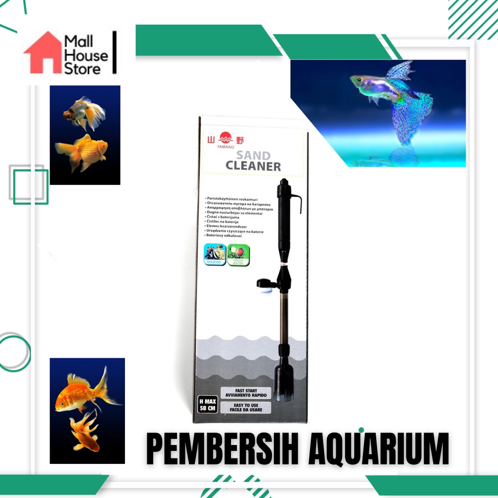 Pembersih AQUARIUM YAMANO Sand Cleaner /  Pembersih Kotoran Aquarium Sedot Aquascape Pembersih Pengu