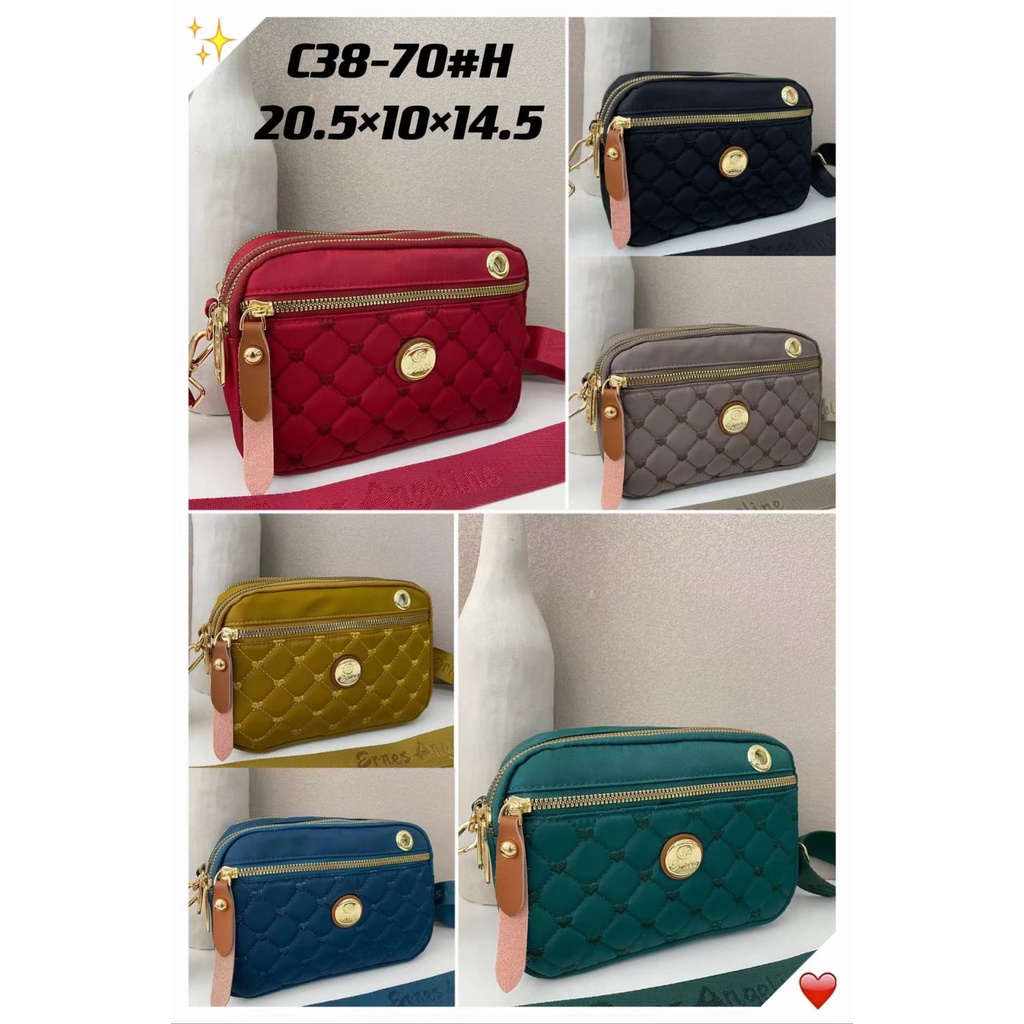 Tas Selempang Wanita Ernes Angeline ORI EA C38-70 Free Dustbag