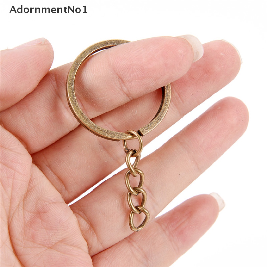 (AdornmentNo1) 20pcs Gantungan Kunci Split Ring Pendek 30mm DIY