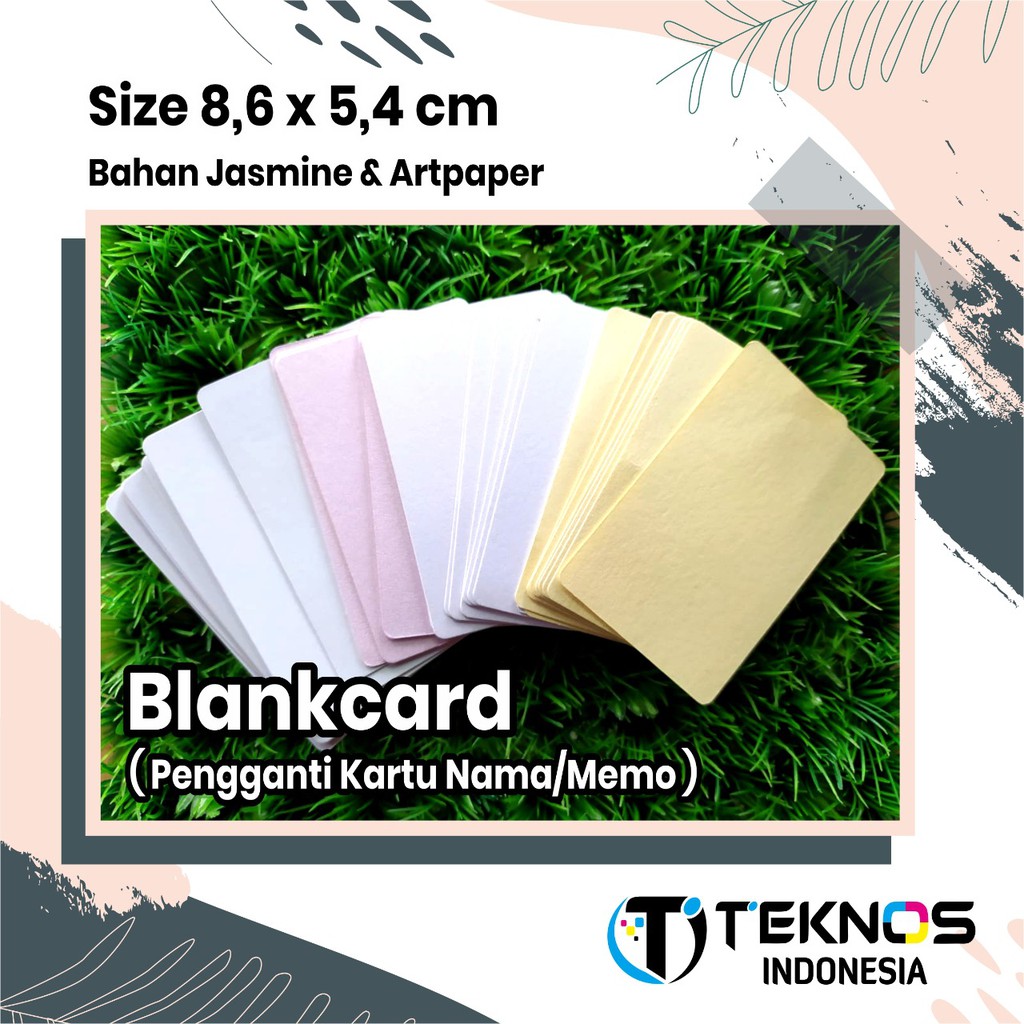 

[100 pcs] BLANK CARD JASMINE ARTPAPER (KARTU KOSONG)