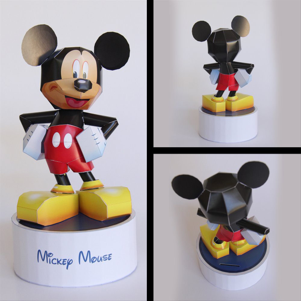 DIY Papercraft Figure Anime MICKEY MOUSE